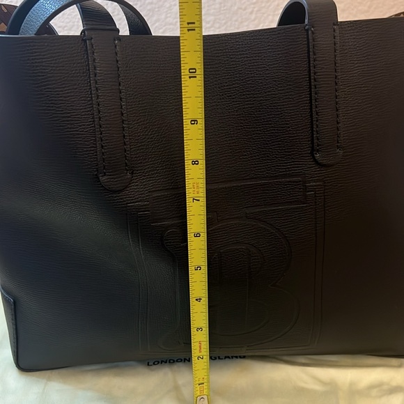 Burberry TB Embossed Medium Tote Bag, Black - Picture 14 of 15